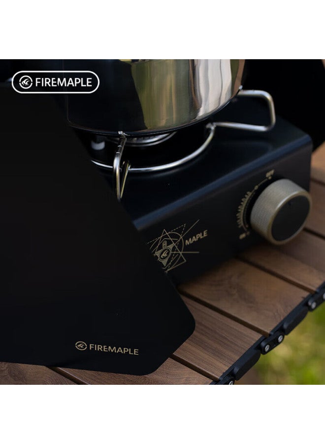 Fire-Maple Fire-maple Mountain Shadow Card Stove Windshield - Black Special Edition, Outdoor Folding Gas Screen Cover, Kitchen Oil-proof Shield  - Image 3