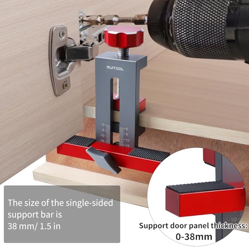 RUITOOL Cabinet Door Mounting Jig, Installation Positioner for Frameless Cabinets Only, Easily Adjustable Aluminium Alloy Versatile Cabinet Hardware Jig, Holiday Home Improvement Gifts for Him - Image 5