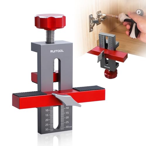 RUITOOL Cabinet Door Mounting Jig, Installation Positioner for Frameless Cabinets Only, Easily Adjustable Aluminium Alloy Versatile Cabinet Hardware Jig, Holiday Home Improvement Gifts for Him - Image 1