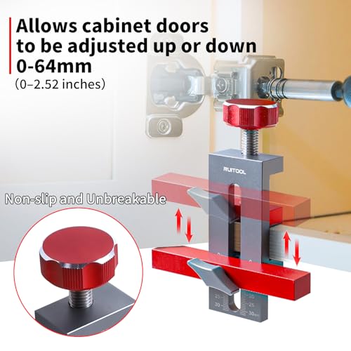 RUITOOL Cabinet Door Mounting Jig, Installation Positioner for Frameless Cabinets Only, Easily Adjustable Aluminium Alloy Versatile Cabinet Hardware Jig, Holiday Home Improvement Gifts for Him - Image 3