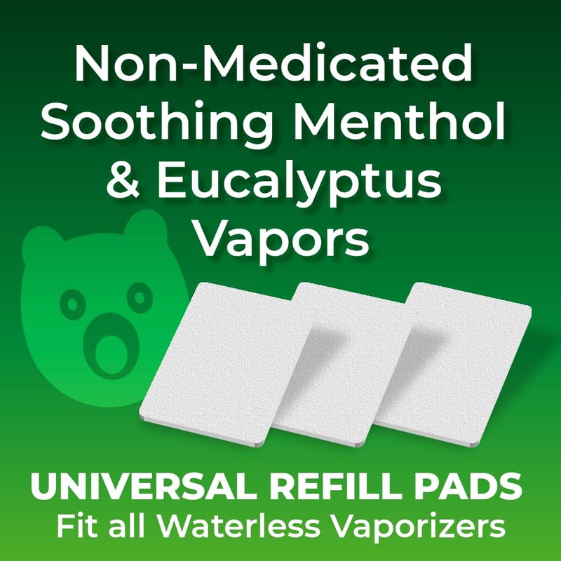 Real Relief وسادات إعادة تعبئة عالمية من ريال رليف لجهاز البخار بدون ماء مهدئة غير طبية بالمنثول والأوكاليبتوس تناسب جميع أجهزة البخار عبوة من 5 قد تختلف التعبئة والتغليف - Image 5