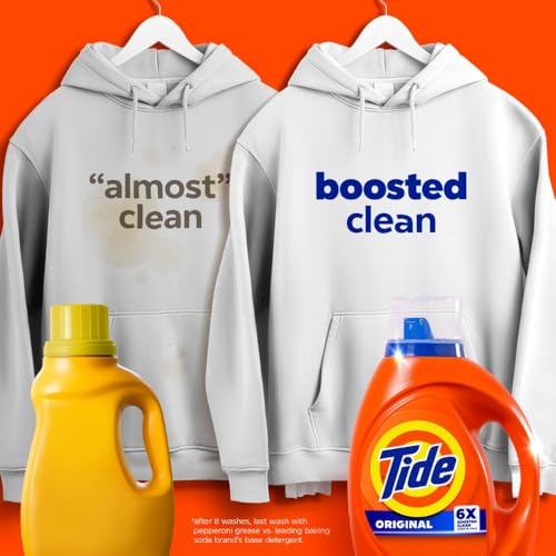 Tide Liquid Laundry Detergent, Original Scent, 80 fl oz, 64 Loads, Boosted Clean Even in Cold Water with Concentrated Washing Soap - Image 2