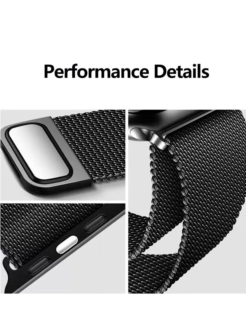 2pcs Steel Strap Compatible with Apple Watch 42/44/45/49mm - Image 4