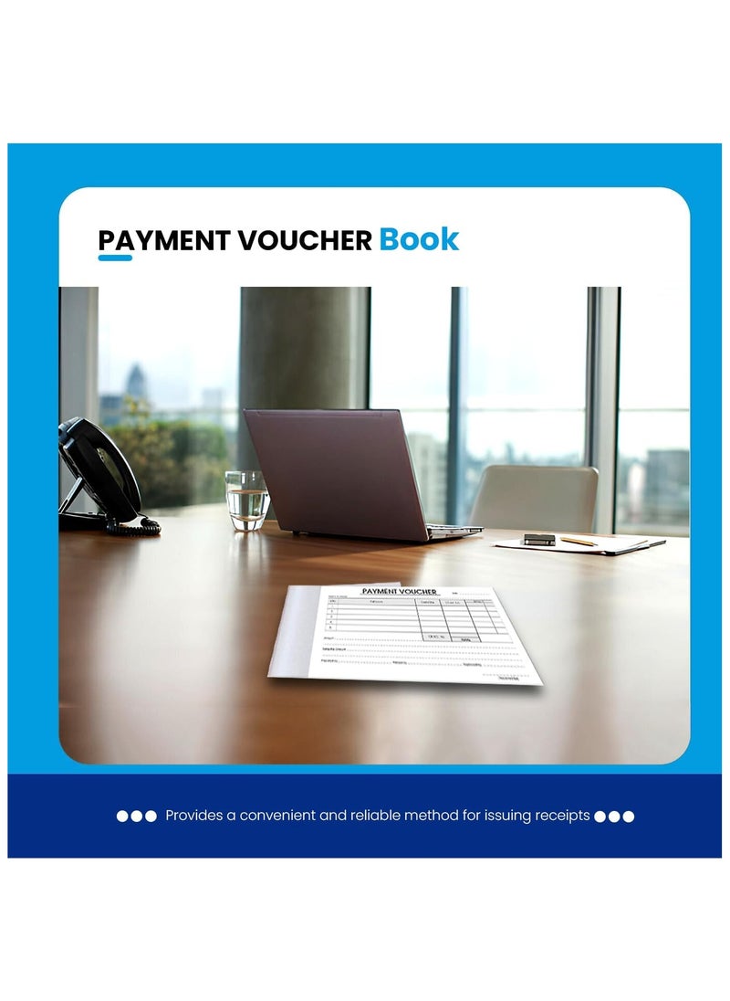 MARKQ - Payment Voucher Book | 50 Receipt sheets per Book | for Shops, Small Business, Home, Offices Supplies | (A5) - Image 1