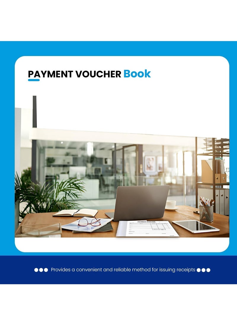 MARKQ - Payment Voucher Book | 50 Receipt sheets per Book | for Shops, Small Business, Home, Offices Supplies | (A5) - Image 1