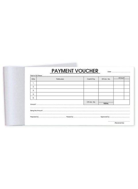 Payment Voucher Book | 50 Receipt sheets per Book | for Shops, Small Business, Home, Offices Supplies | (A5)