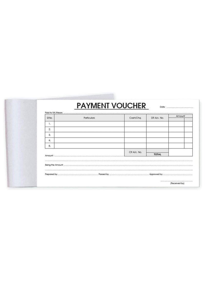 MARKQ - Payment Voucher Book | 50 Receipt sheets per Book | for Shops, Small Business, Home, Offices Supplies | (A5) - Image 1