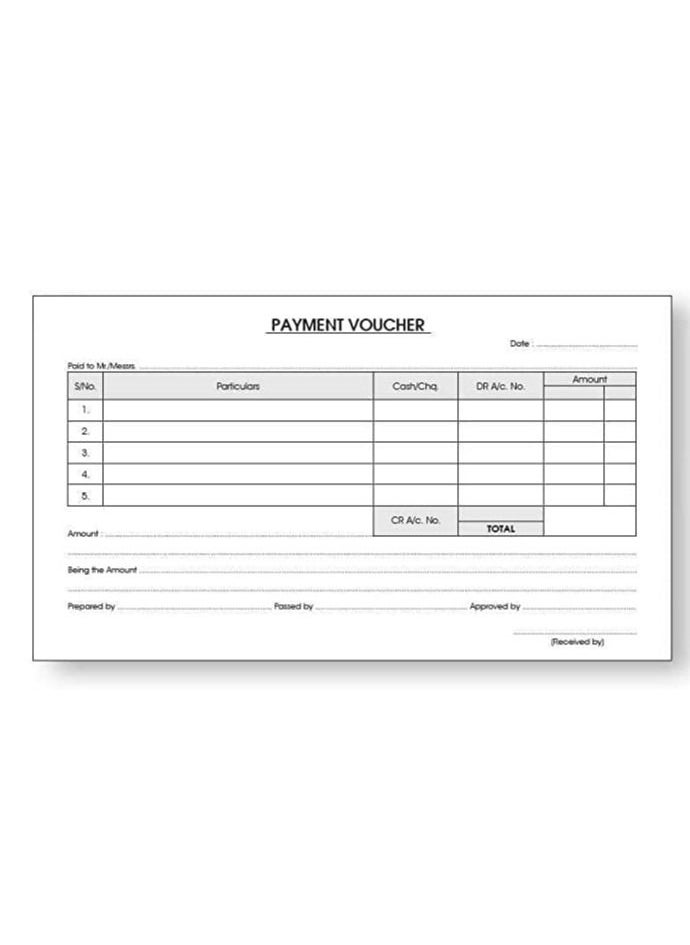 MARKQ - Payment Voucher Book | 50 Receipt sheets per Book | for Shops, Small Business, Home, Offices Supplies | (A5) - Image 1