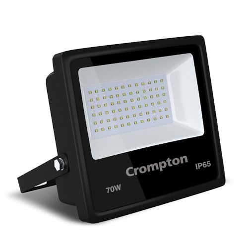 Crompton Gleam NXT 70 Watt Outdoor LED Flood Light | Wide Angle Beam| (Cool Day Light 6500K) - Pack of 1 - Image 1