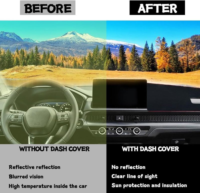 POSAID Custom Fit Dash Cover Mat for Honda CR-V 2023-2025 - Gray - Image 4