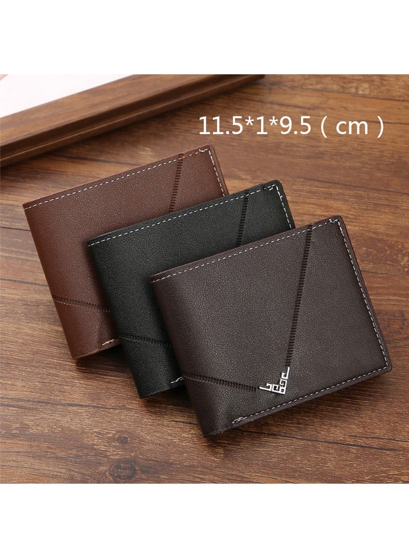 Wallet for Men, Slim Credit Card Holder Slots, Leather Thin Men's Money Pocket  - Image 2