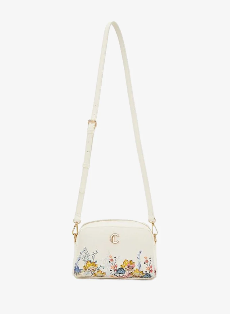 Le Confort Textured Crossbody Bag With Zip Closure