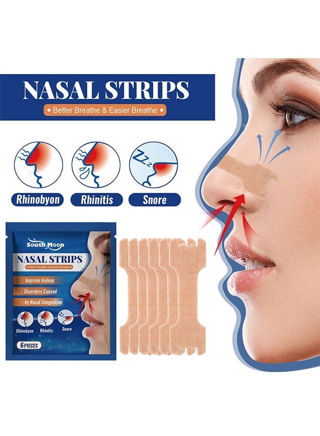 ساوث مون شرائط الأنف -Sleepright التنفس، تصحيح الأنف للمساعدة في وقف الشخير، حل الشخير والإغاثة الفورية للاحتقان الأنف الناجم عن نزلات البرد والحساسية - Image 1