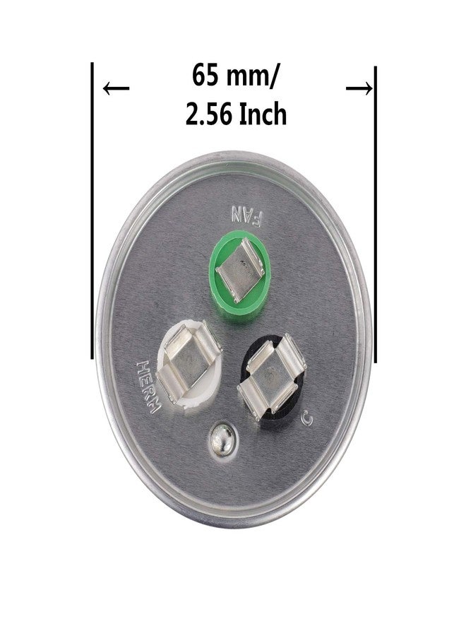 BOJACK 50+5uF 50/5MFD ±6% 370V/440V CBB65 Dual Run Circular Start Capacitor for AC Motor Run or Fan Start or Condenser Straight - Image 2