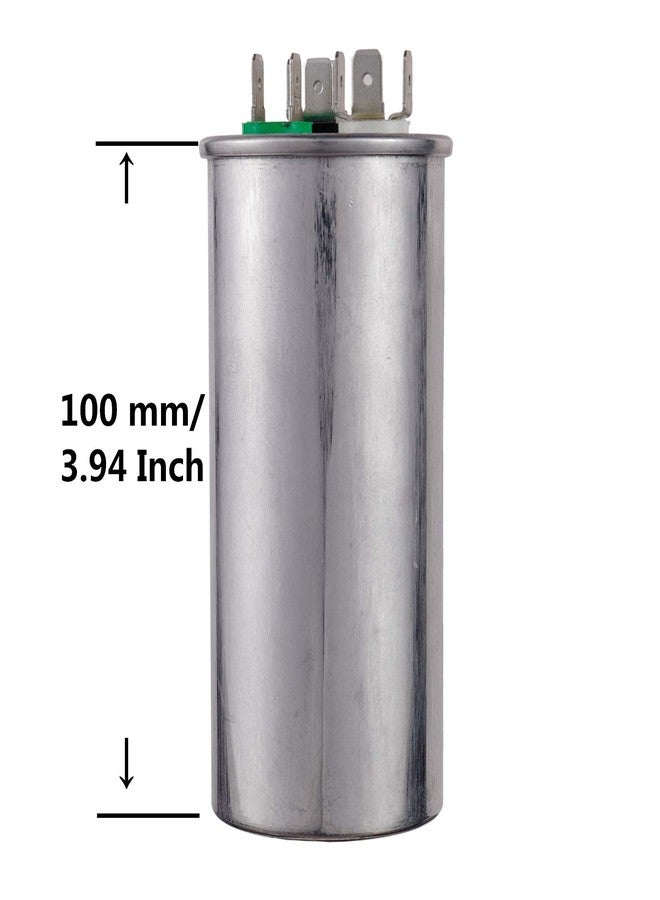 BOJACK 50+5uF 50/5MFD ±6% 370V/440V CBB65 Dual Run Circular Start Capacitor for AC Motor Run or Fan Start or Condenser Straight - Image 3