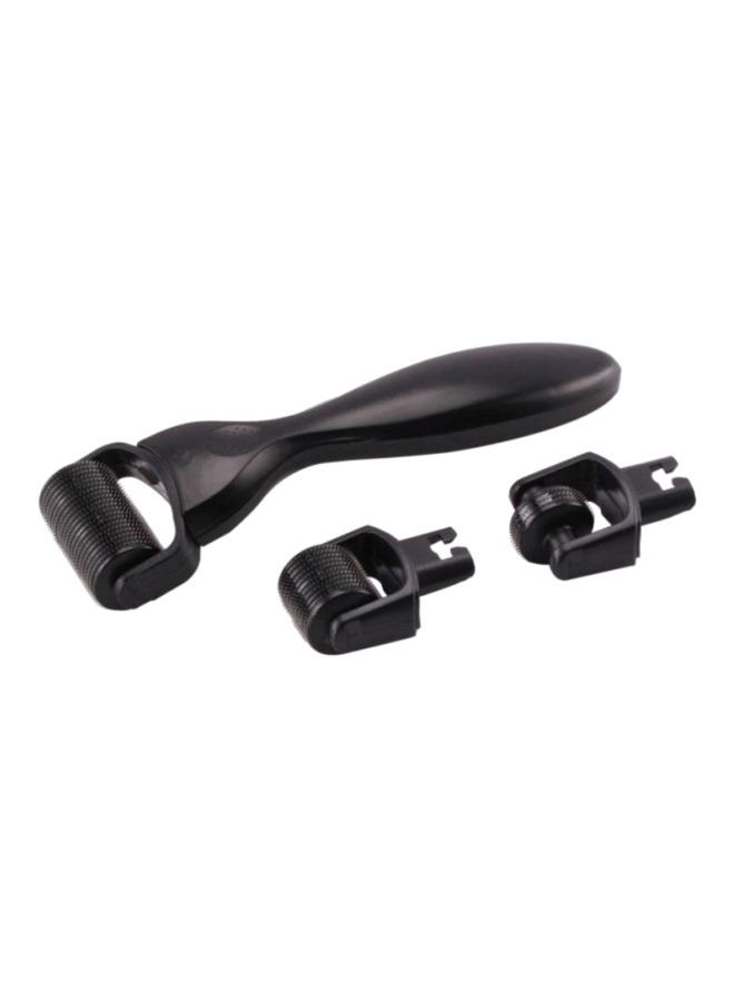 NIBEMINENT 3-In-1 Micro Needle Skin Roller Black