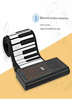 Generic Portable Roll-Up Silicone Organ - 61/88 Key Foldable Keyboard for Beginners | 128 Tones, Bluetooth Teaching, Lightweight & Travel-Friendly  - Image 2