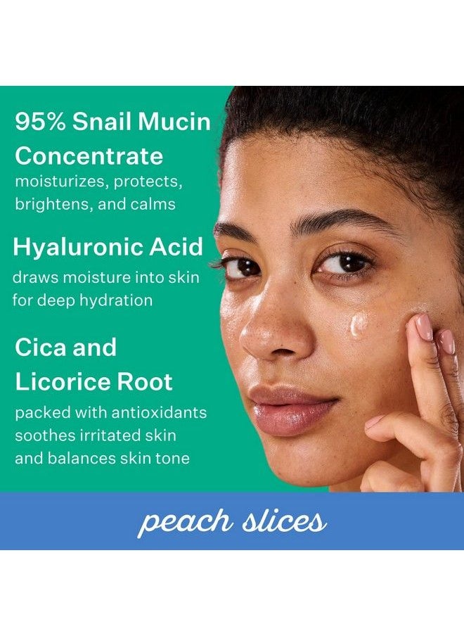 Peach Slices - | Snail Rescue Intensive Treatment Washoff Face Mask | 95% Snail Mucin | For Dark Spots & Blemishes | Refreshing & Calming Mask | Clear Radiant & Hydrated Skin | Skin Care | 3.38 Oz - Image 1