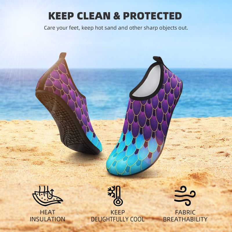 ATHMILE Water Shoes Women Men Barefoot Aqua Socks Quick-Dry for Beach Swim Pool Yoga Camping Cruise Surf Sport - Image 2