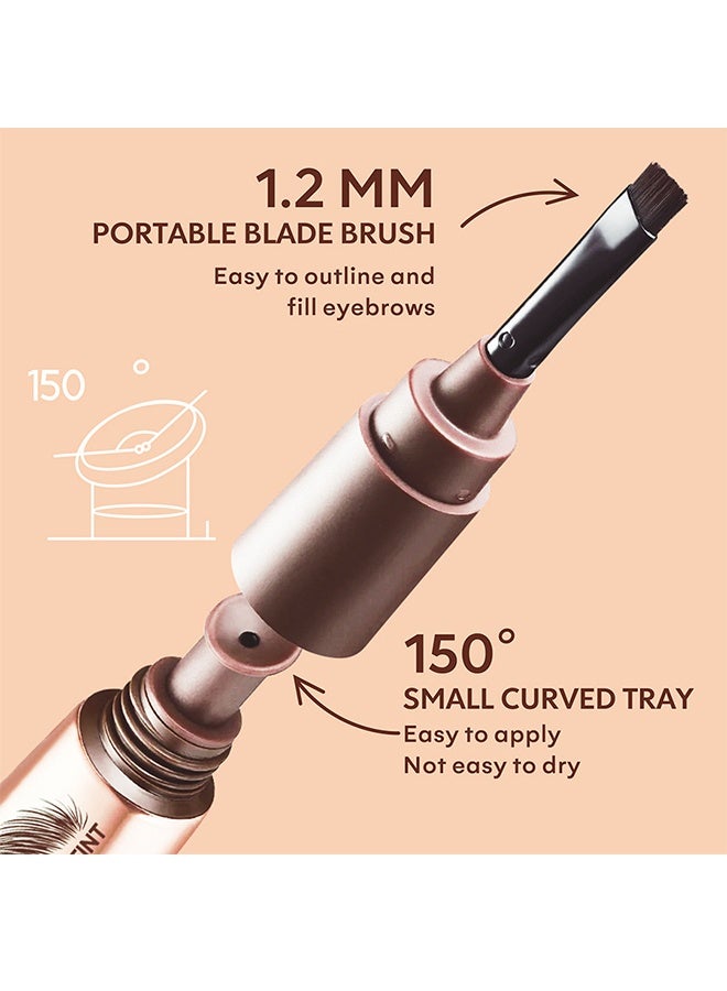 PAGE VINE Peel-Off Brow Gel，Tattoo Brow, Tattoo Peel Off Eyebrow Gel Tint, Semi Permanent Tattoo Brow Peel Off Tint Gel, Easy Peel Off Tin, Last Up to 5 Days, Waterproof and Sweat Resistant #01 - Image 3