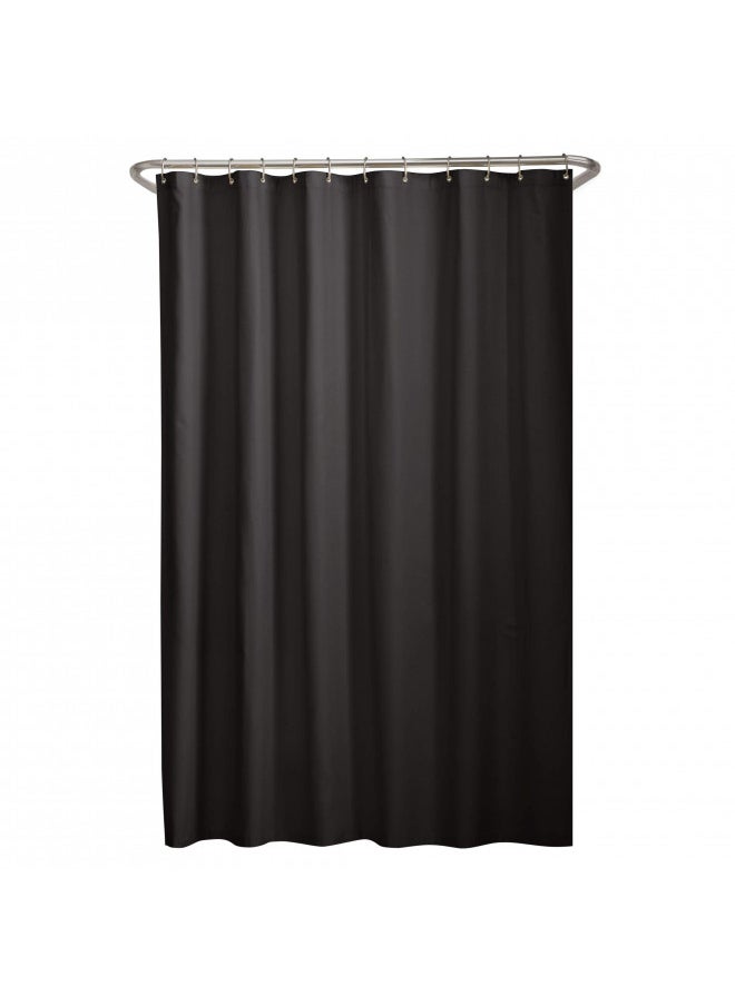 MAYTEX - MAYTEX, Black Soft Microfiber Water Repellent Fabric, Shower Curtain Liner - Image 1
