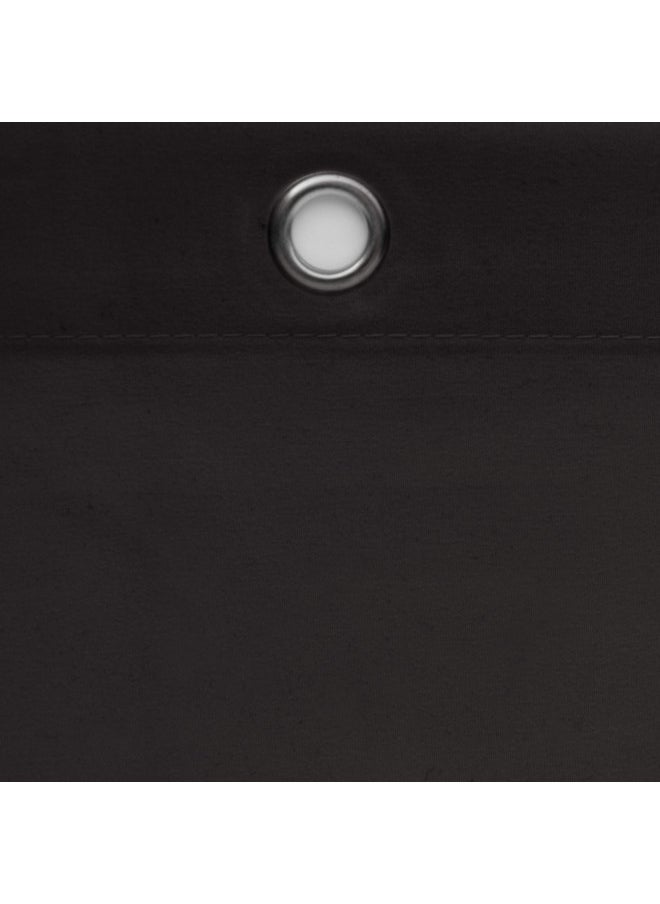 MAYTEX - MAYTEX, Black Soft Microfiber Water Repellent Fabric, Shower Curtain Liner - Image 1