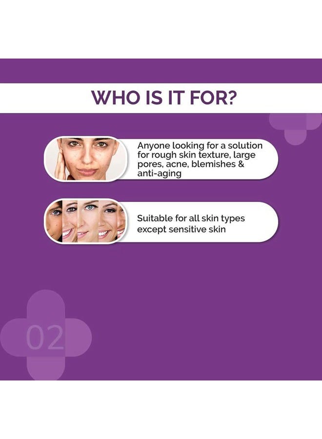 THE derma Co 30% AHA + 2% BHA Pee-ling Solution | Multi-Purpose Formula for Clogged Pores, Acne Marks & Aging Skin | 10 Min Deep Exfoliation | 1.01 Fl Oz/30ml  - Image 5