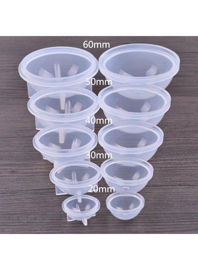 20-60mm DIY Silicone Mold Epoxy Resin Orb Globe Ball Sphere Beads Jewelry Making