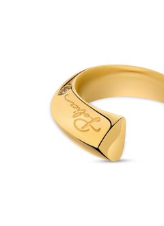 POLICE Talon Gold With White Crystal Ring For Women  - Image 3