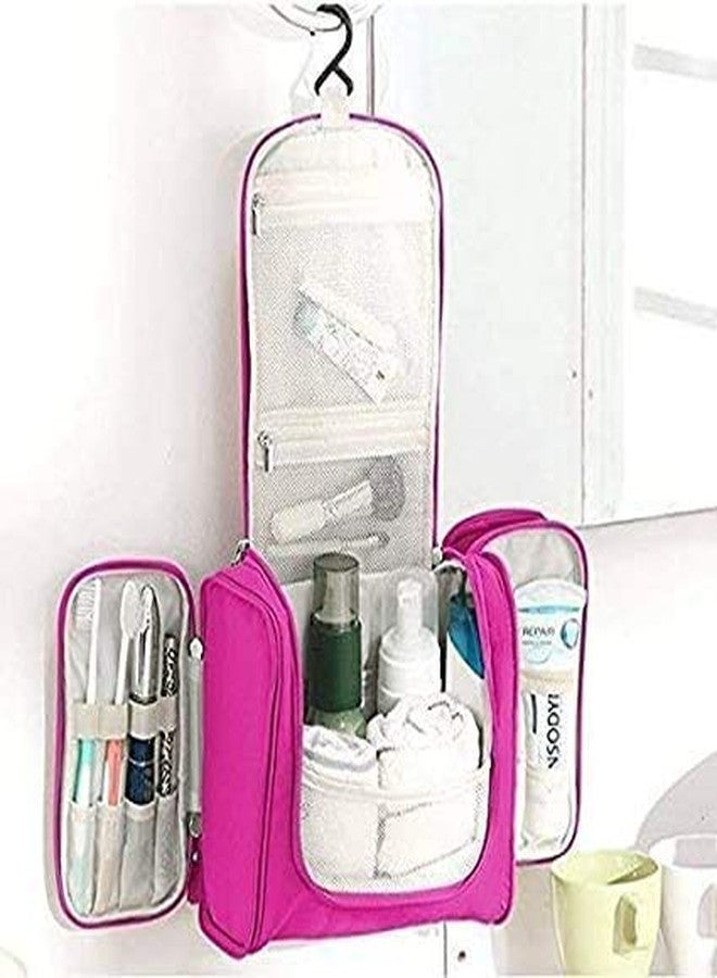 TETRIX Multifunctional Extra Large Cosmetic Bag for Travel, Makeup Organizer for Accessories, Waterproof Household Grooming Kit Storage with Hook for Hanging, for Men and Women, Random Color - Image 2