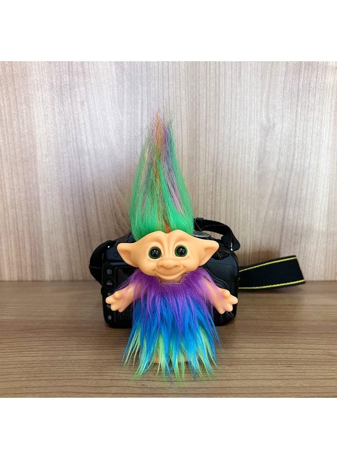 Yintlilocn 2Pack Retro Vintage Troll Dolls Set,Lucky Doll Chromatic Adorable for Collections, School Project, Arts and Crafts, Party Favors (Style3-Purple&Blue) - Image 3