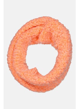 Reserved Kids Girl Textured Scarf 18 H x 25 L cm, Coral  - Image 1