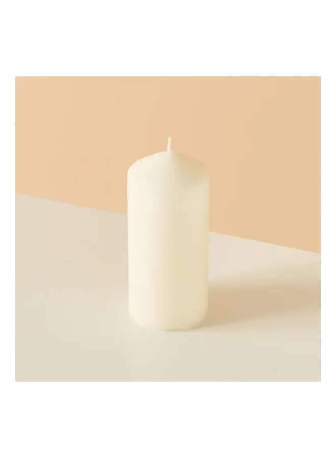 لايف ستايل Essentials Unscented Pillar Candle - 15 cms