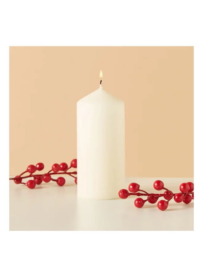 لايف ستايل Essentials Unscented Pillar Candle - 15 cms