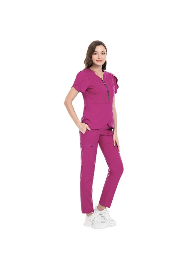NIBEMINENT High-end Pet Hospital Uniforms Operating Room Suit Clinic Doctor Nurse Clothes Beauty Salon Spa Workwear Medical Clothing Women - Image 1