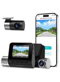 70mai True 2.7K 1944P Ultra Full HD Dash Cam Pro Plus+ A500S Front and Rear Built-in WiFi GPS Smart Dash Camera for Cars ADAS, Sony Sensor IPS LCD Screen WDR Night Vision Built-in GPS & Route Tracking
