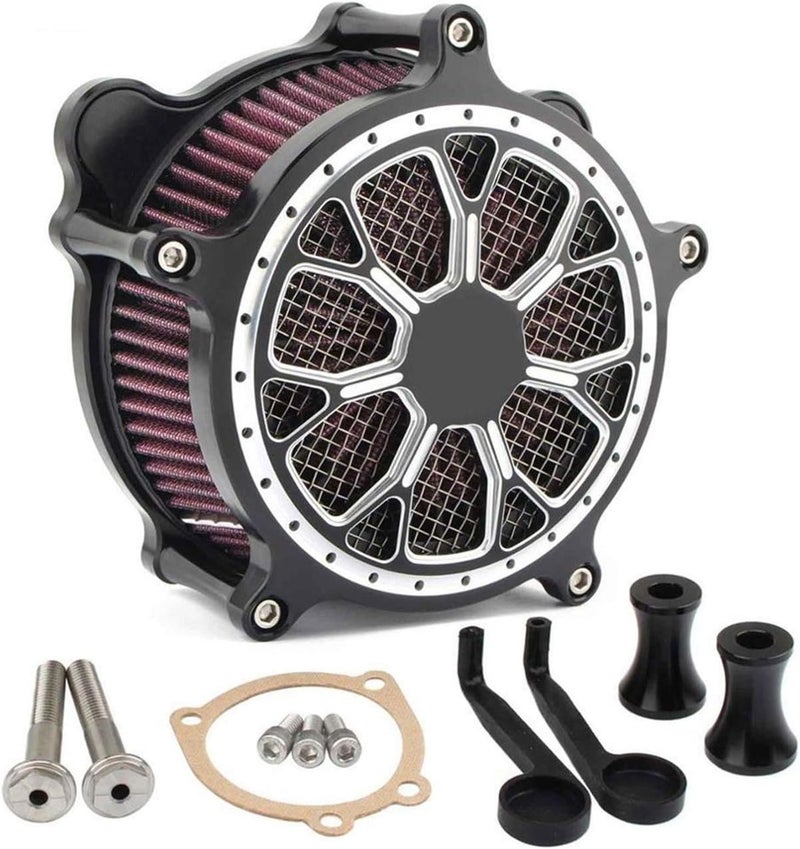 Wivplex CNC Air Filter Intake Cleaner Kit for Harley Motorcycles - Image 1