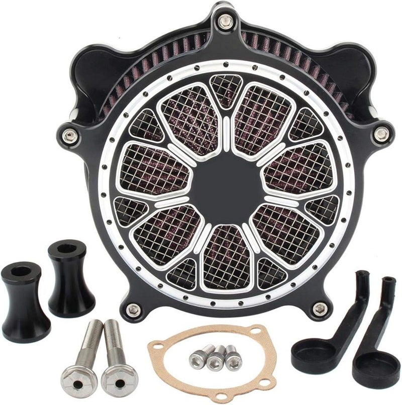 Wivplex CNC Air Filter Intake Cleaner Kit for Harley Motorcycles - Image 3
