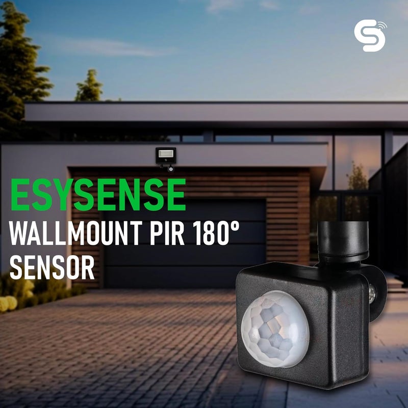 Esysense Inspire Sensing ESYSENSE 180 Adjustable Outdoor Motion Sensor ESYP30IR PIR Motion Detector 9M Detection Range Auto OnOff IP65 Waterproof Outdoor Security Light Sensor - Image 3