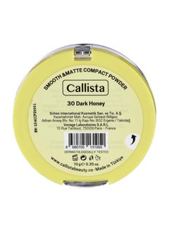 Callista Smooth & Matte Compact Powder 30 - Dark Honey  - Image 3