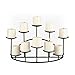 SEI Southern Enterprises 10 Candle Candelabra, Matte Black Finish - Image 2