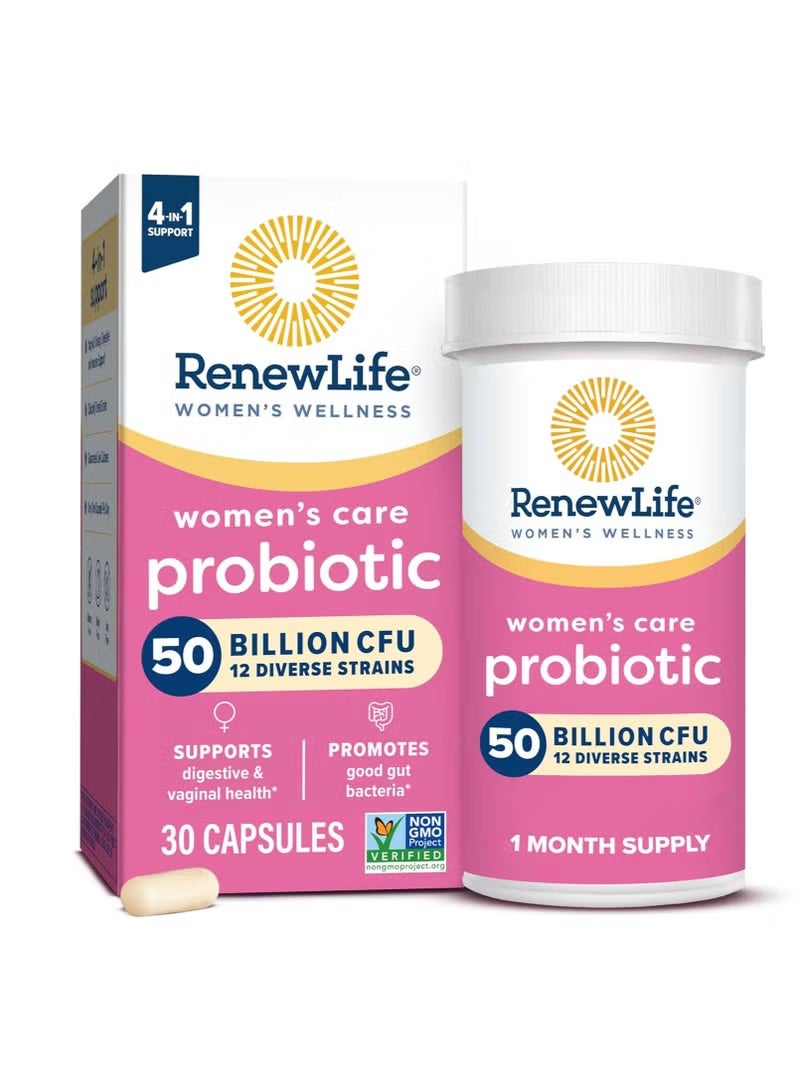 رينيو لايف (Renew Life)، ألتيميت فلورا (Ultimate Flora) - بروبيوتيك للعناية بالصحة المهبلية للنساء، 50 مليار، 30 كبسولة نباتية.