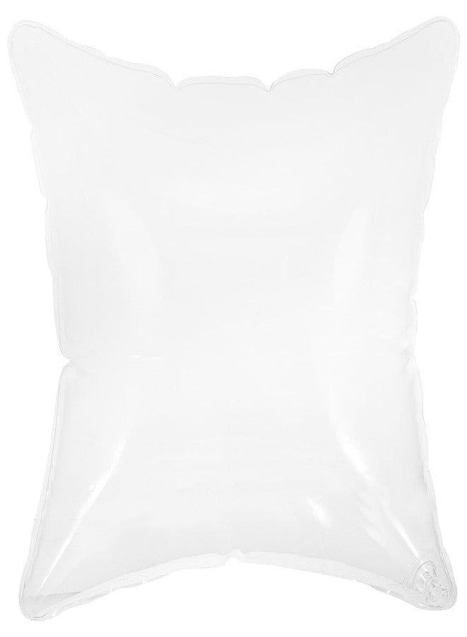 DEARMAMY Inflatable Cushion Transparent Clear Pillow Portable Sofa Cushion Adjustable Air Pillow Insert for Camping Outdoor Travel Home Use 14.17X14.17X11.81In - Image 1