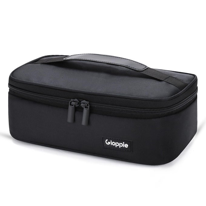 SMALL LUNCH BAG FOR ADULTS KIDS COMPACT INSULATED LUNCH BOX DURABLE FOODGRADE LINING PORTABLE COOLER FOR WORK SCHOOL TRAVEL BLACK