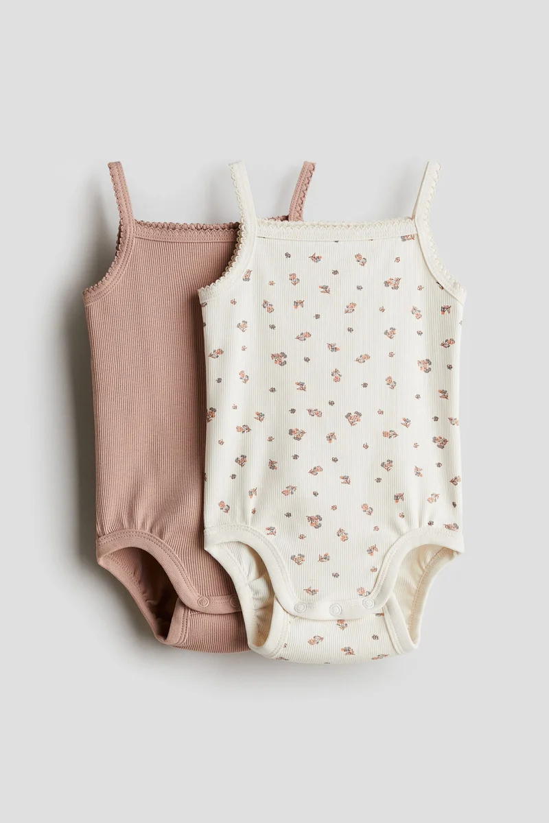 اتش اند ام 2-pack pima cotton jersey bodysuits