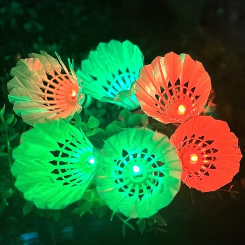 Inngree LED Badminton Birdies, LED Colourful Shuttlecock Dark Night Goose Feather Glow Birdies Lighting Outdoor Indoor Sport Activities (Colourful-6pcs) - Image 3