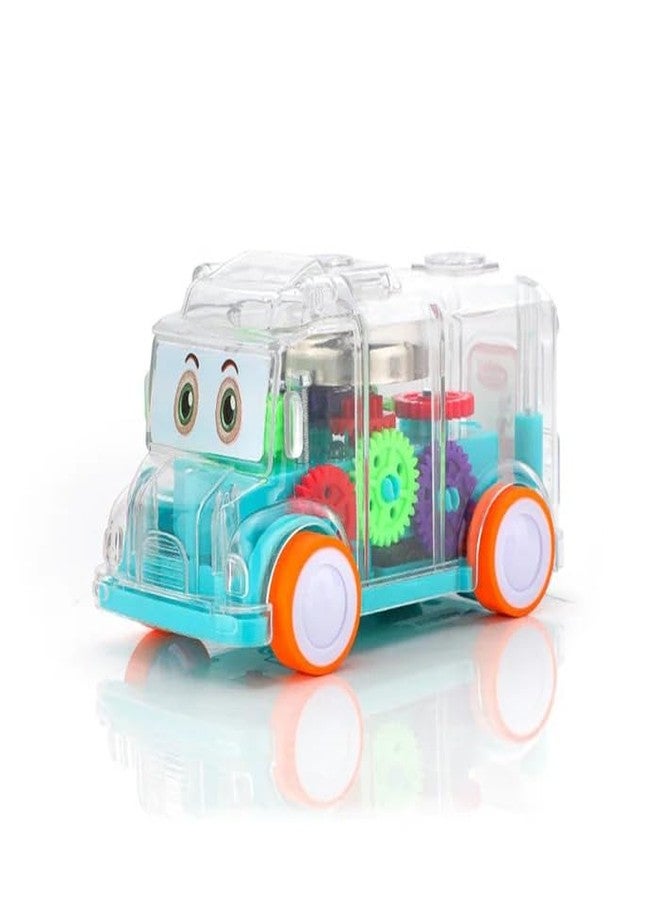 FELVA Transparent Plastic Car with Movable Gears and Wheels - Image 1