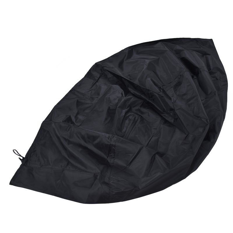Fire Pit Cover Round Patio Outdoor Fireplace Cover Waterproof Dustproof UV Protection for All Seasons Black - Image 3