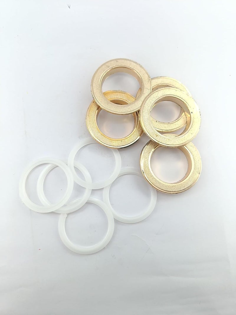 advancedestore Fabric Grommet Curtain Eyelet Rings with LockGold Pack of 10 - Image 4