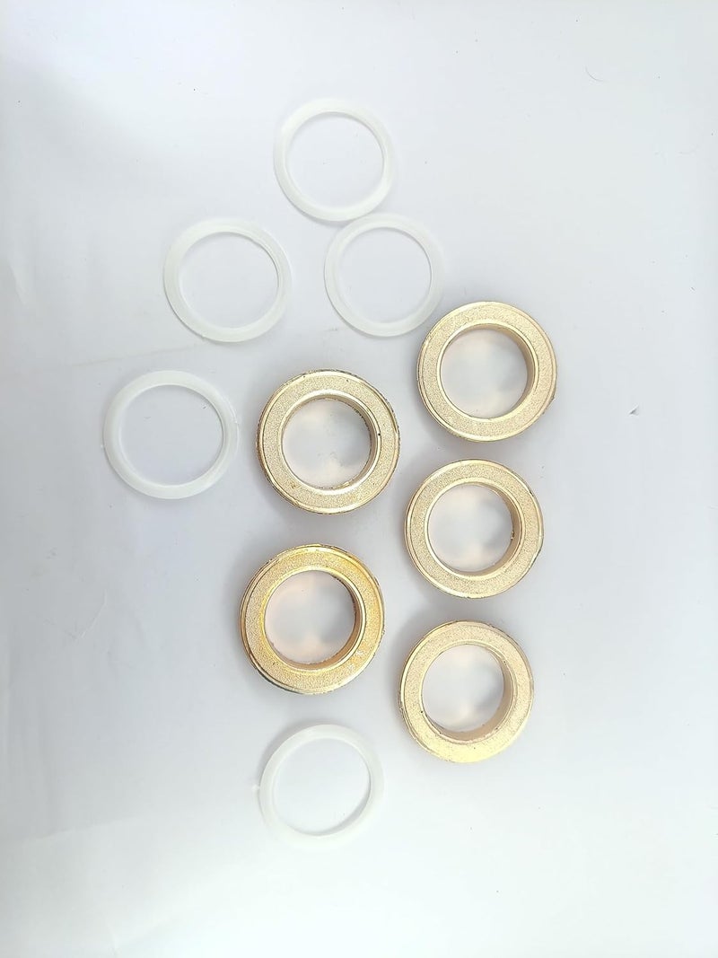 advancedestore Fabric Grommet Curtain Eyelet Rings with LockGold Pack of 10 - Image 3